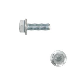   Peremes hatlapfejű csavar M10x20 TM - 8.8 (DIN 6921, bordázott, horganyzott)