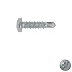   D-fejű önfúró lemezcsavar, PH 3,5x13 (DIN 7504-M, horganyzott)