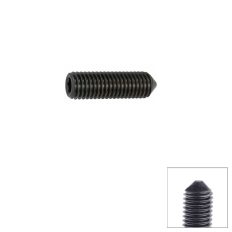   kúpos végű hernyócsavar M10x10 (DIN 914, feketére foszfátozott)