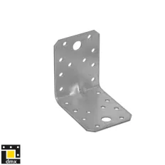   DMX KP4 erősített derékszögű szöglemez, 70x70x55 mm (2,5 mm vtg, horganyzott)