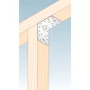 DMX KP4 erősített derékszögű szöglemez, 70x70x55 mm (2,5 mm vtg, horganyzott)