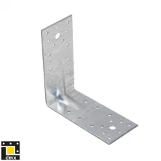   DMX KP5 erősített derékszögű szöglemez, 140x140x65 mm (2,5 mm vtg, horganyzott)