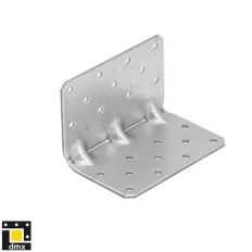   DMX KPK4 erősített derékszögű szöglemez, 65x65x100 mm (2,5 mm vtg, horganyzott)