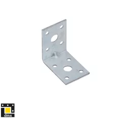   DMX KPL5 erősített derékszögű szöglemez, 50x50x35 mm (2,0 mm vtg, horganyzott)