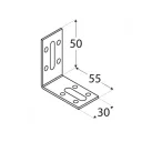 DMX KRD1 állítható sarokvas, 50x55x30 mm (2,0 mm vtg, horganyzott)