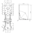 DMX LBZ 135 erősített sarokvas betonhoz, 135x85x65 mm (4,0 mm vtg, tűzihorganyzott)