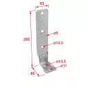 DMX LBZ 285 erősített sarokvas betonhoz, 285x85x65 mm (4,0 mm vtg, tűzihorganyzott)