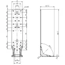 DMX LBZ 285 erősített sarokvas betonhoz, 285x85x65 mm (4,0 mm vtg, tűzihorganyzott)