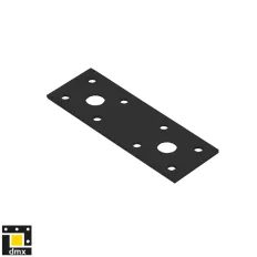   DMX LP1C összekötő lemez - 100x35 mm (2,5 mm vtg, feketére porfestett)
