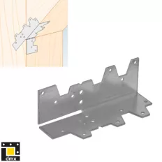   DMX KG többfunkciós sarokösszekötő lemez, 38x38x120 mm (1,5 mm vtg, horganyzott)
