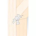 DMX KG többfunkciós sarokösszekötő lemez, 38x38x120 mm (1,5 mm vtg, horganyzott)