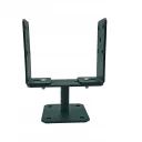 DMX PSRT állítható szélességű oszloptalp, lefúrható, 0-200 mm (fekete)