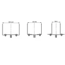 DMX PSRT állítható szélességű oszloptalp, lefúrható, 0-200 mm (tűzihorganyzott)