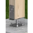 DMX PSRT állítható szélességű oszloptalp, lefúrható, 0-200 mm (tűzihorganyzott)