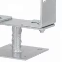 DMX PSRT állítható szélességű oszloptalp, lefúrható, 0-200 mm (tűzihorganyzott)