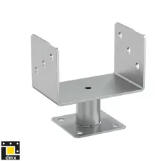   DMX PMFU160 erősített fix talpas oszloptalp, lefúrható, 162x100 mm (horganyzott)
