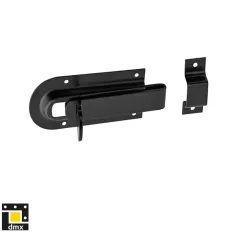 DMX WZD 100 tolózár ütközővel, fekete - 100x46 mm
