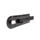 DMX WZD 100 tolózár ütközővel, fekete - 100x46 mm