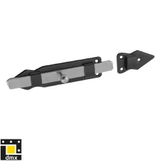   DMX WPS 250 díszes tolózár 250x41 mm (fekete porfestett - horganyzott)