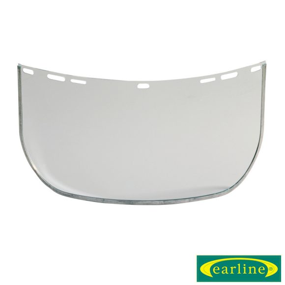 Earline 60711 polikarbonát arcvédő homlokpánthoz, alumínium kerettel, 190x430 mm (transzparens)