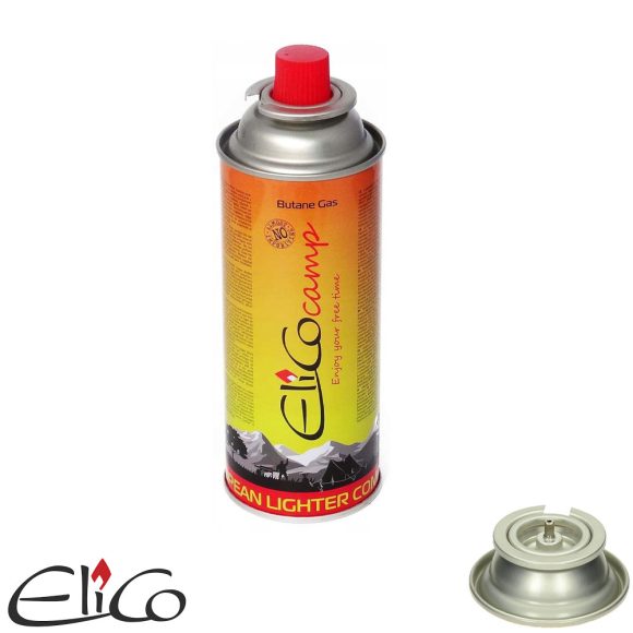 Elico Camp 60220 gázpalack 220g (bután, EURO EN417 szelepes bajonett csatlakozás)