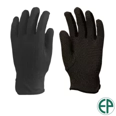   EP 4180 pamutkesztyű mini pöttyözéssel (fekete, méret: 10)