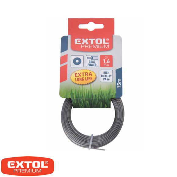 Extol Premium 8870902 vágószál maggal fűkaszához, kör 1,6mm x 15m