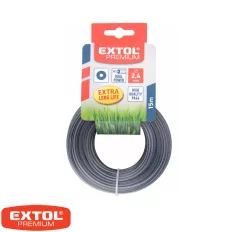   Extol Premium 8870904 vágószál maggal fűkaszához, kör 2,4mm x 15m