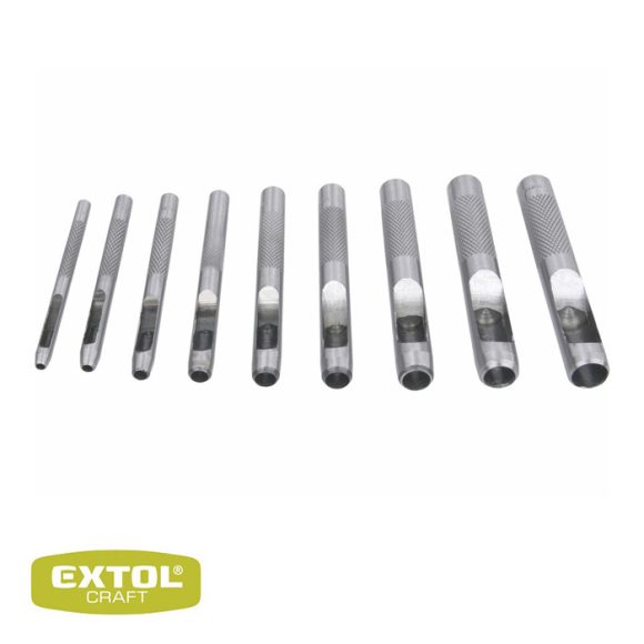 Extol Craft 10266 bőrlyukasztó készlet, 2.5-10 mm, 9db-os