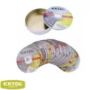 Extol Craft 106903 vágókorong szett acélhoz, fémdobozban (20 darab) - 125x1,0 x22,2 mm