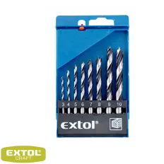   Extol Craft 1142 hengeres fafúrószár készlet 3-10 mm, 8 db