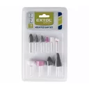 Extol Craft 1822 köszörűkő készlet egyenes csiszolóhoz, Ø 3 és 6 mm, 10 darabos