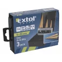 Extol Craft 20090 lépcsős fémfúró készlet, TiN bevonat, 3 darab (Ø 4-12, 4-20, 4-32 mm)
