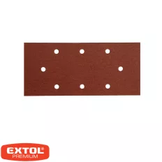   Extol Premium 242040 csiszolópapír 93x190 mm - P40, tépőzáras, 8 lyuk (fa-fém) 10 darab