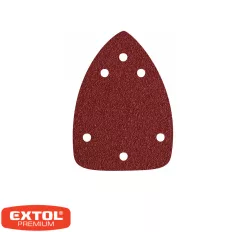  Extol Premium 245040 delta csiszolópapír 97x140 mm - P40, tépőzáras, 6 lyuk (fa-fém) 10 darab