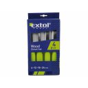 Extol Craft 3932 lapos favéső készlet, 4db-os (műanyag nyéllel)