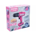 Extol Lady 402402 akkus fúró-csavarozó készlettel (12V - 25 Nm)