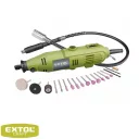 Extol Craft 404116 elektromos egyenescsiszoló, flexibilis szárral és tartozék készlettel, 130 W