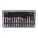 Extol Craft 404116 elektromos egyenescsiszoló, flexibilis szárral és tartozék készlettel, 130 W