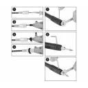 Extol Craft 404193 flexibilis szár elektromos egyenescsiszolóhoz, 107 cm, max. 35000ford./perc (M19×2 mm)