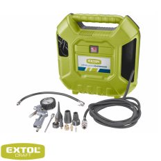   Extol Craft 418102 olajmentes dugattyús kompresszor szett - 1100 W
