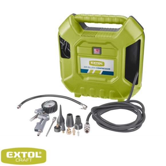 Extol Craft 418102 olajmentes dugattyús kompresszor szett - 1100 W