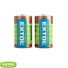   Extol Energy Alkaline Super Power góliát elem (alkáli) D/LR20 (1.5 V) 2 db/cs.