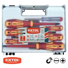   Extol Premium 53087 szigetelt csavarhúzó készlet (mágneses), VDE 1000V, 7 db-os