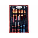 Extol Premium 53088 szigetelt és nem szigetelt csavarhúzó készlet (mágneses), VDE 1000V, 11 db-os
