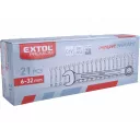Extol Premium 6335 csillag-villás kulcs készlet (CrV), 21 db-os