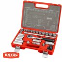 Extol Premium 6522 dugókulcs készlet bitfejekkel (CrV), 3/8", 39 db-os
