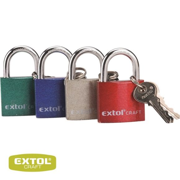 Extol Craft 77010 biztonsági vas lakat, 32 mm, 3 db kulcs