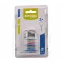 Extol Craft 77021 biztonsági vas lakat, színes, 38 mm, 3 db kulcs