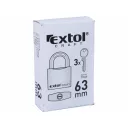 Extol Craft 77040 biztonsági vas lakat, 63 mm, 3 db kulcs